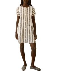 Ace & Jig - Nat Button Front Mini Shift Dress - Lyst