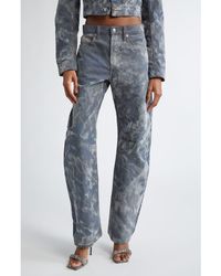 Alexander Wang - Flocked Cloud Print Low Rise Balloon Jeans - Lyst
