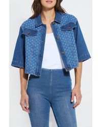 Lyssé - Thea Crop Short Sleeve Denim Jacket - Lyst