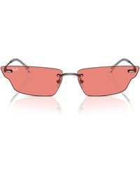 Ray-Ban - 66mm Anh Frameless Butterfly Sunglasses - Lyst