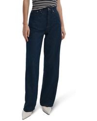 Rag & Bone - Featherweight Logan Mid Rise Wide Leg Jeans - Lyst