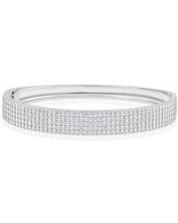 SHYMI - Five Row Pavé Bangle Bracelet - Lyst