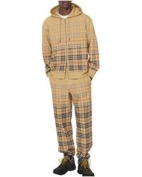 Burberry - Gradient Check Cotton Jogging Pants - Lyst