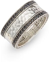 John Hardy - Classic Chain Hammered Band Ring - Lyst