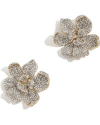 BaubleBar - Pavé Crystal Flower Stud Earrings - Lyst