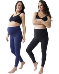 Ingrid & Isabel - Set Of 2 Fold Down Waist Maternity Leggings - Lyst