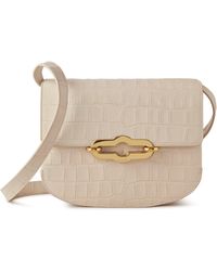 Mulberry - Pimlico Shiny Croc Embossed Leather Satchel - Lyst