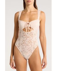 Free People - Intimately Fp Strike A Pose Lace Bodysuit - Lyst