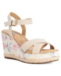 Dune - Kalmiah Esapdrille Ankle Strap Platform Wedge Sandal - Lyst
