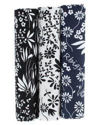 Trafalgar - Ezra'A Stately Floral 3 Pack Cotton Handkerchiefs - Lyst