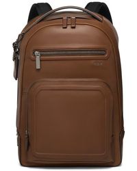 Tumi - Harrison Warren Leather Backpack - Lyst