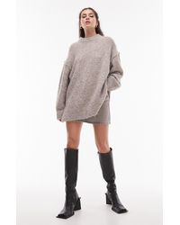 TOPSHOP - Oversize Pullover Sweater - Lyst