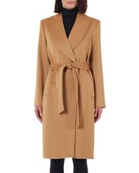 Sofiacashmere - Pickstitch Cashmere Wrap Coat - Lyst