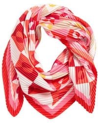 Echo - Mosaic Geo Pleated Diamond Scarf - Lyst