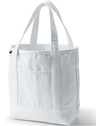 Lands' End - Open Top Canvas Tote Bag - Lyst
