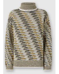Missoni - Oversized High-Neck Sweater With Flame Pattern - Lyst