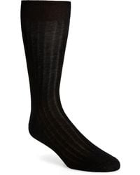 Canali - Cotton Rib Dress Socks - Lyst