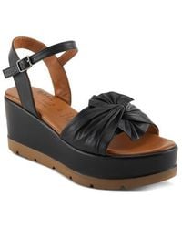 Spring Step - Wakefield Ankle Strap Platform Wedge Sandal - Lyst