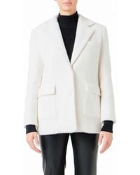 Endless Rose - Textured Single Breasted Blazer - Lyst