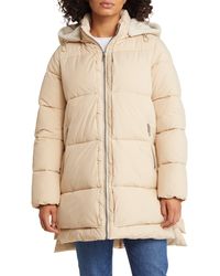 Sam Edelman - Puffer Jacket With Removable Faux Shearling Trim - Lyst