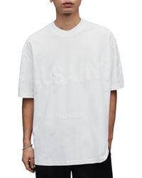 AllSaints - biggy Logo Graphic T-shirt - Lyst