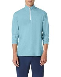 Bugatchi - Quarter Zip Performance Pullover - Lyst