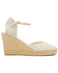 Soludos - The Marseille Wedge Leather Buckle Espadrille - Lyst