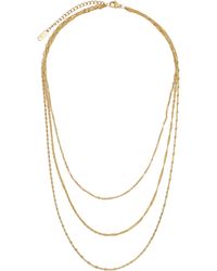 petit moments - Allegra Triple Layered Chain Necklace - Lyst