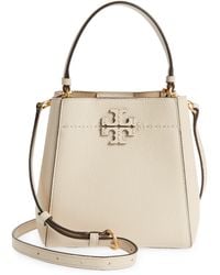 Tory Burch - Mcgraw Small Leather Bucket Bag - Lyst