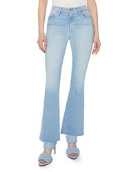 Mother - The Weekend Fray Hem Bootcut Jeans - Lyst