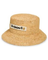 Jacquemus - Le Bob Plage Raffia Bucket Hat - Lyst