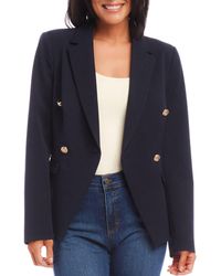 Karen Kane - Fitted Double Breasted Blazer - Lyst