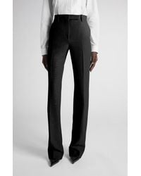 Tom Ford - Tailored Sequin Wool Blend Crepe Straight Leg Pants - Lyst