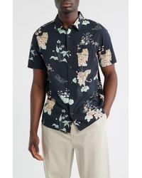 Roark - Journey Floral Short Sleeve Button-Up Shirt - Lyst