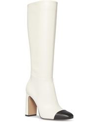 Steve Madden Ally Cap Toe Knee High Boot in Black Lyst