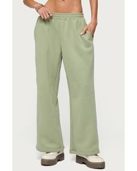 Edikted - Forever Cotton Blend Straight Leg Sweatpants - Lyst