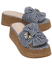 Prologue Shoes - Shara Braided Bow & Bee Buckle Platform Sandal - Lyst