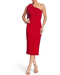 amy one shoulder crepe gown