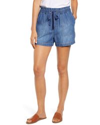 caslon rolled denim boyfriend shorts