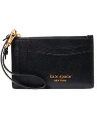 Kate Spade - Morgan Leather Wristlet Card Case - Lyst