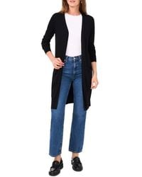 Halogen® - Open Front Longline Cardigan - Lyst
