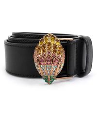 Kurt Geiger - Crystal Eagle Buckle Belt - Lyst