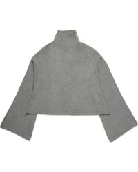 DELUC - Chuck Crop Funnel Neck Sweater - Lyst