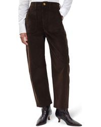 Rag & Bone - Charlie Super High Waist Crop Barrel Corduroy Jeans - Lyst