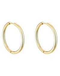 Hey Harper - Small Thin Ruby Earrings - Lyst