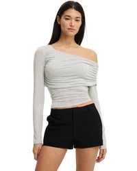 Cotton On - One Shoulder Base Layer Long Sleeve - Lyst
