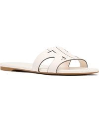 Kate Spade - Duo Smooth Leather Slide Sandal - Lyst