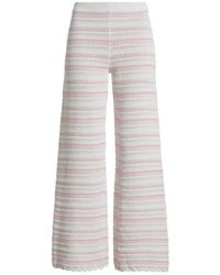 LoveShackFancy - Clarabeth Stripe Knit Pants - Lyst
