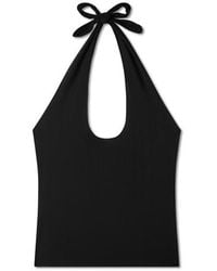 VIR VITA - Pauline Pointelle Halter Top - Lyst