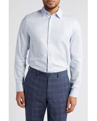 Ted Baker - Romeo Regular Fit Linen & Cotton Button-up Shirt - Lyst